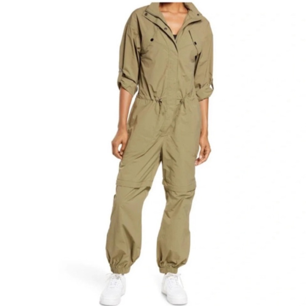 NWT Sweaty Betty Jumpsuit Long or Short Transition Moss Green Size L